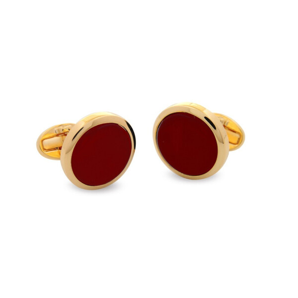 

Запонки Deep Red круглые