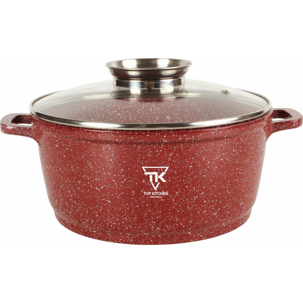 

Кастрюля Top Kithen 28 см Tk00053 Бордовая