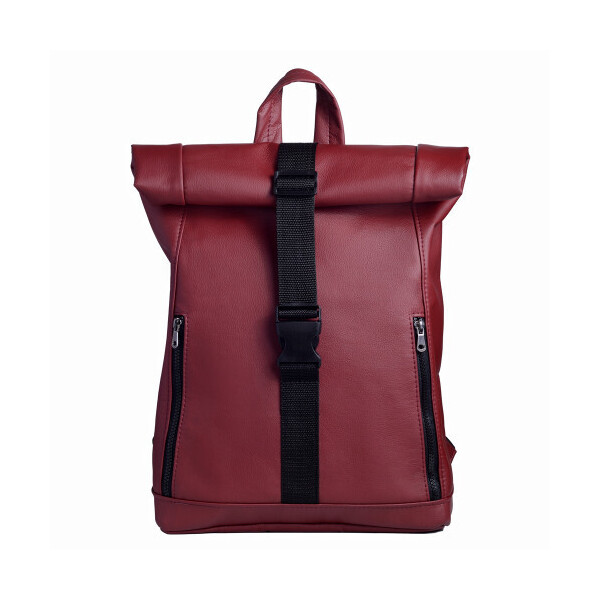 

Рюкзак рол Sambag RollTop бордовый жіночий молодіжний
