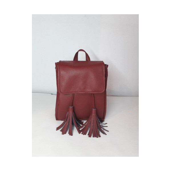

Рюкзак Sambag Loft SZN бордо жіночий молодіжний