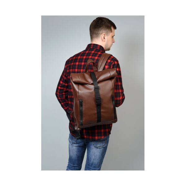 

Рюкзак ролл Sambag RollTop коричневый мужской