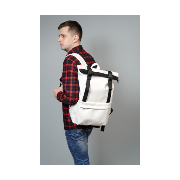 

Рюкзак ролл Sambag RollTop белый мужской чоловічий молодіжний