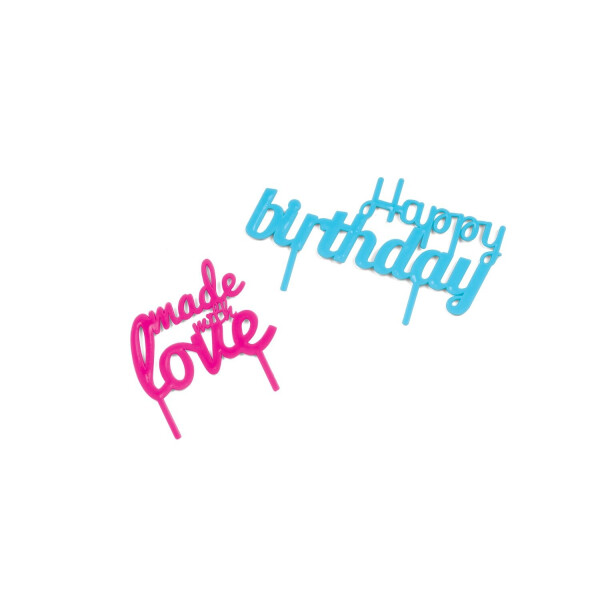 

Баннер на торт Happy BirthDay