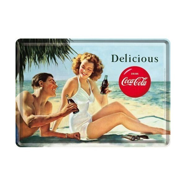 

Открытка "Coca-Cola-Beach Couple" Nostalgic Art (10266)
