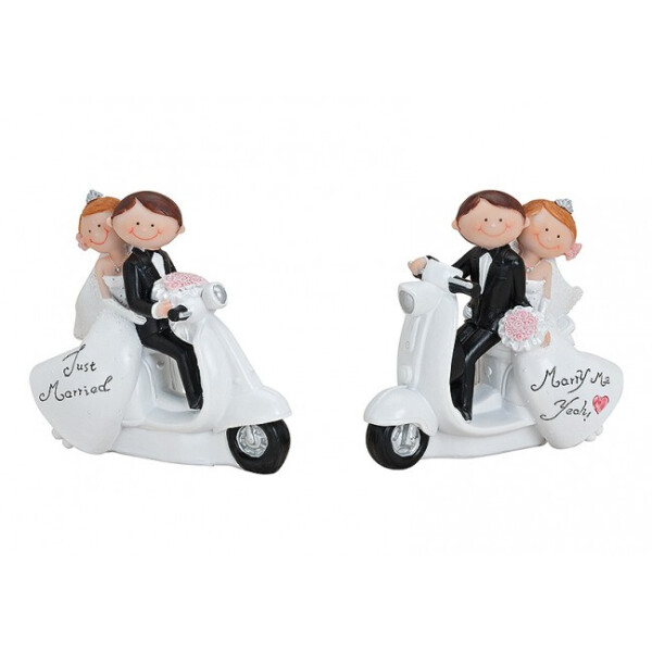

Фигурка "Figurine bridel pair on scooter pole"