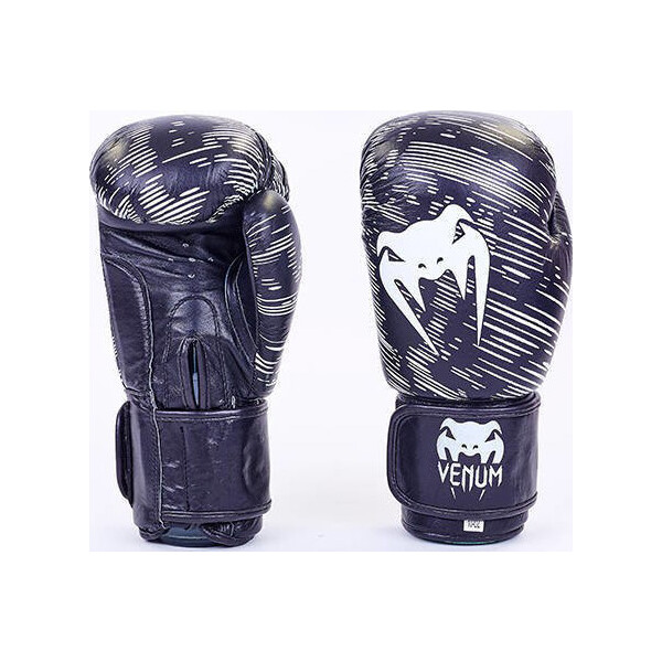 

Перчатки боксерские кожаные Venum MA-5430-BK черный вес 12oz