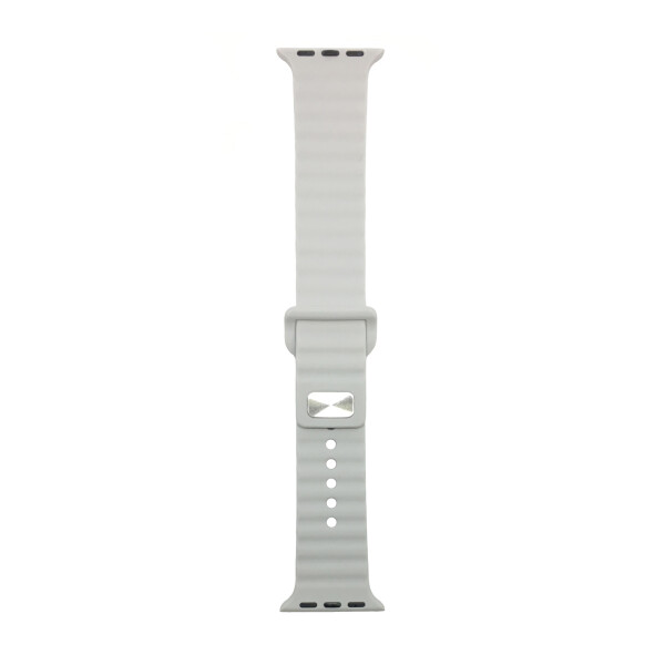 Ремешок TPU Armorstandart Ribbed для Apple Watch 42mm 44mm Light Grey (ARM51987)