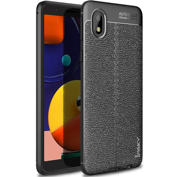 

TPU чехол iPaky Litchi Series для Samsung Galaxy M01 Core (Черный) (931632)