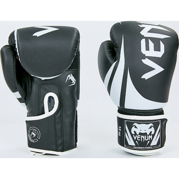 

Перчатки боксерские Venum BO-8352-BKW черный-белый вес 12oz