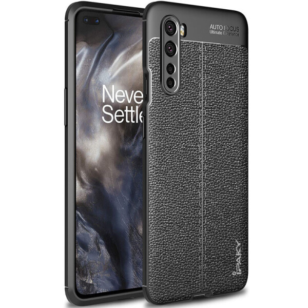 

TPU чехол iPaky Litchi Series для OnePlus Nord (Черный) (931628)