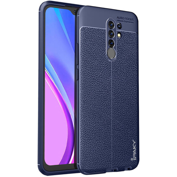 

TPU чехол iPaky Litchi Series для Xiaomi Redmi 9 (Синий) (931644)