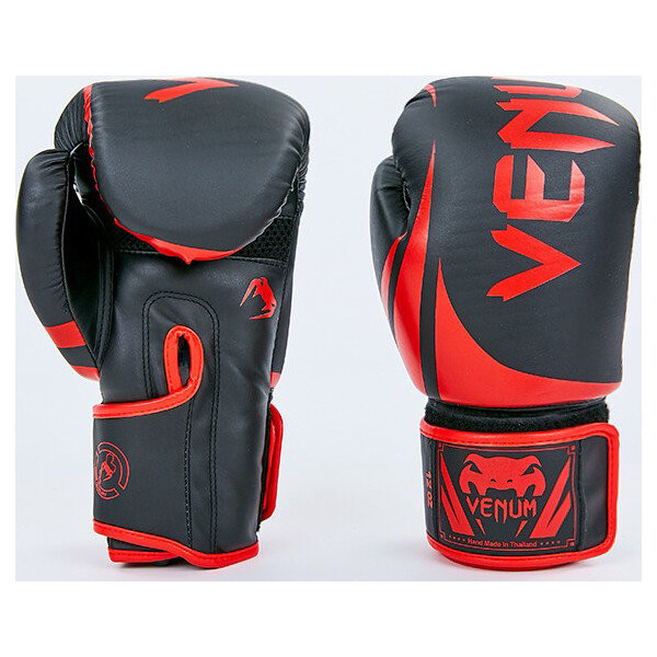 

Перчатки боксерские Venum BO-8352-BKR черный-красный вес 8oz