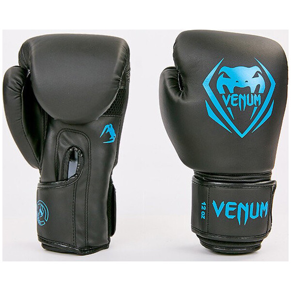 

Перчатки боксерские Venum BO-8351-BKB черный-синий вес 10oz