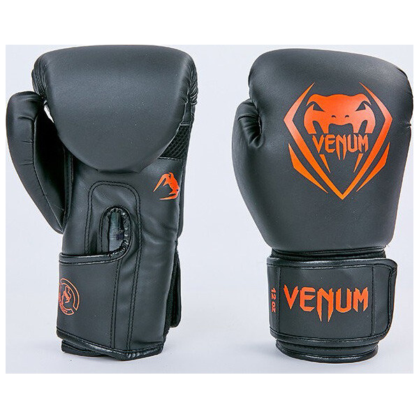 

Перчатки боксерские Venum BO-8351-BKR черный-красный вес 10oz