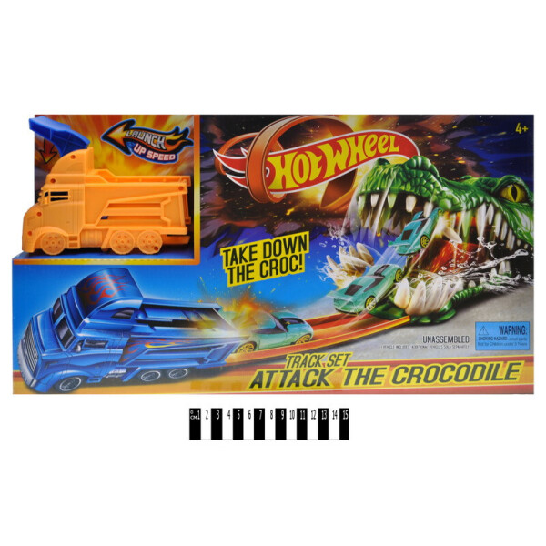 

Трек-запуск HOT WHEEL Crocodile (+1 машинка) в кор. /24/