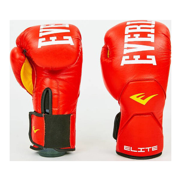 

боксерские кожаные Everlast BO-6758-R красный вес 10oz