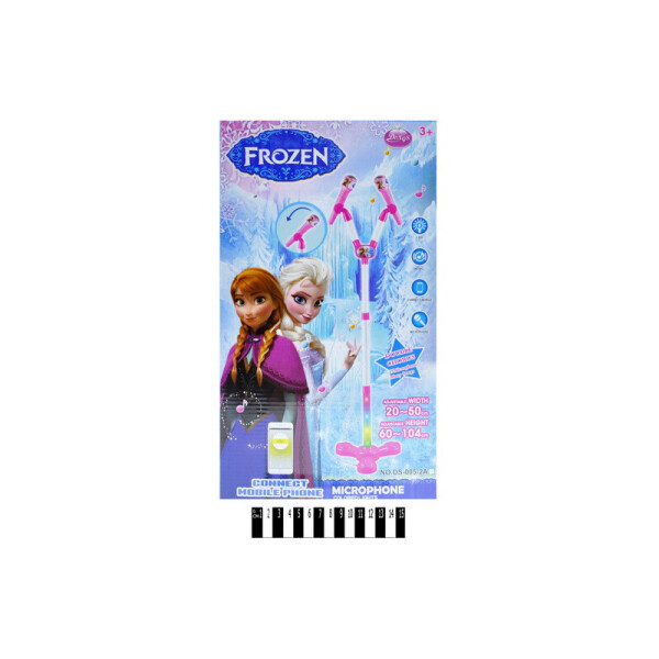 

Микрофон FROZEN с муз. и мир. ефект.кор. 23 * 5,5 * 39см / 30 /