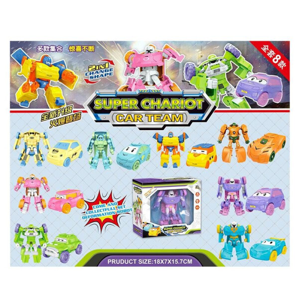 

Трансформер Super Chariot, 8 видов, в кор. 18*7*5,7см /120-2/