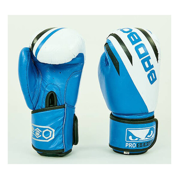 

Перчатки боксерские кожаные BAD BOY MA-6739-B синий вес 14oz