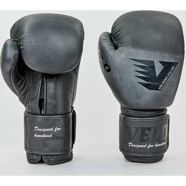 

Перчатки боксерские кожаные Velo VL-8187-bk черный вес 12oz