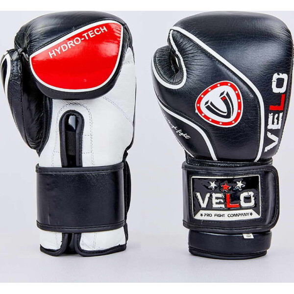 

Перчатки боксерские кожаные Velo VL-8188-bk черный вес 12oz