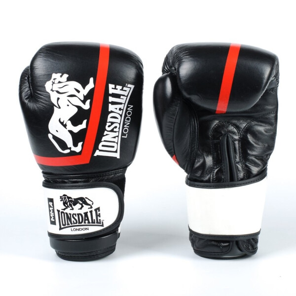 

боксерские кожаные LONSDALE VL-8340-BKW вес 10oz
