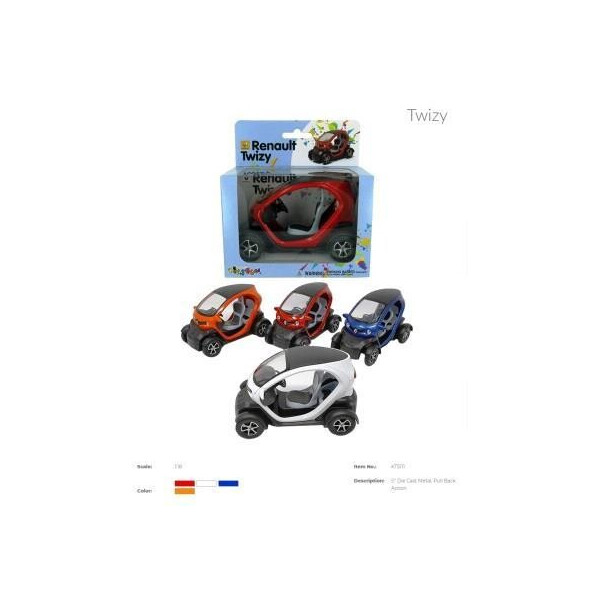 

Модель легковая 5 KT5111W RENAULT TWIZY метал.инерц.кор.ш.к./96/