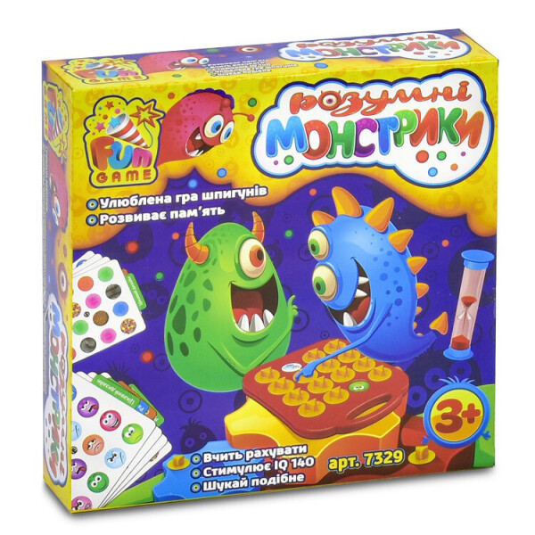 

Настольная игра Умные монстрики FUN GAME в кор. 21*8*21см. /12/