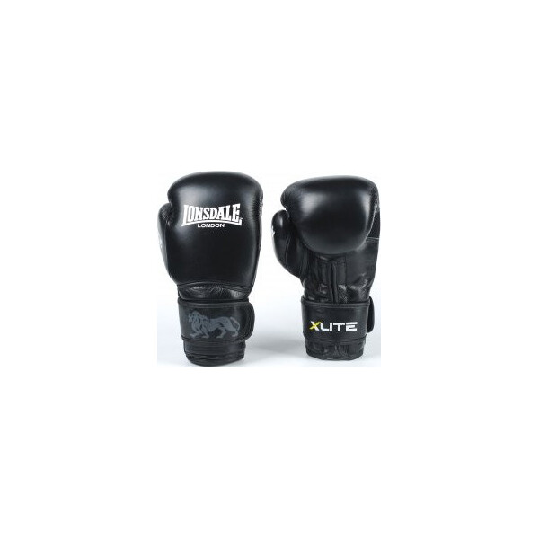 

Перчатки боксерские кожаные LONSDALE VL-8336-BK вес 12oz