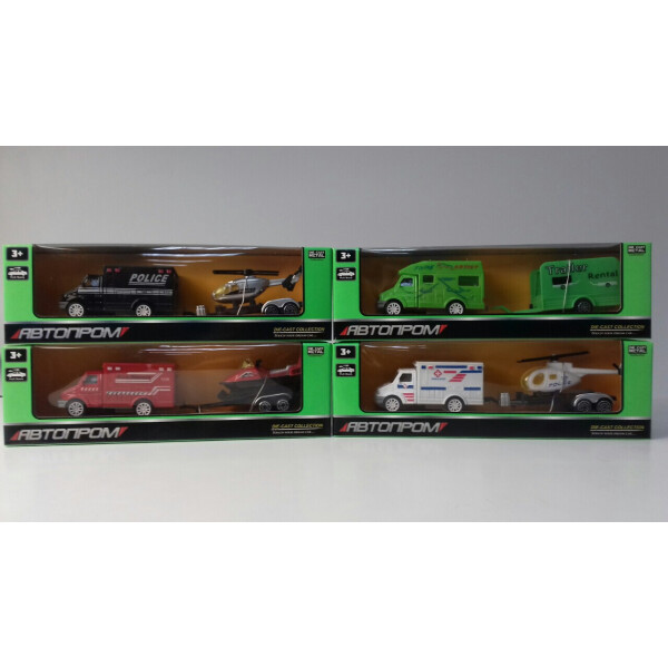 

Машина металл АВТОПРОМ,1:50,4 вида, в коробке 24,5*5*7см /96-2/