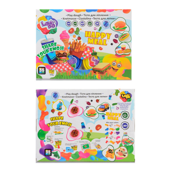 

Набор теста для лепки TM LoindoHappy Meal в кор. /15/