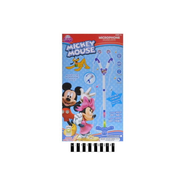 

Микрофон Mickey Mouse с муз. и мир. ефект.кор. 23 * 5,5 * 39см / 30 /