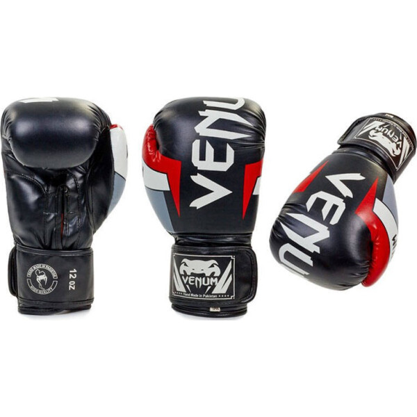 

Перчатки боксерские Venum BO-5338-BKW вес 12oz Черный-красный-белый