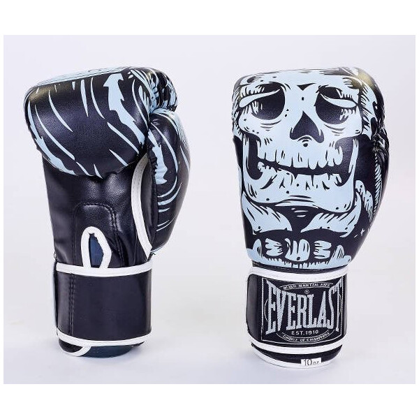 

Перчатки боксерские Everlast Skull BO-5493-BK вес 12oz Черный