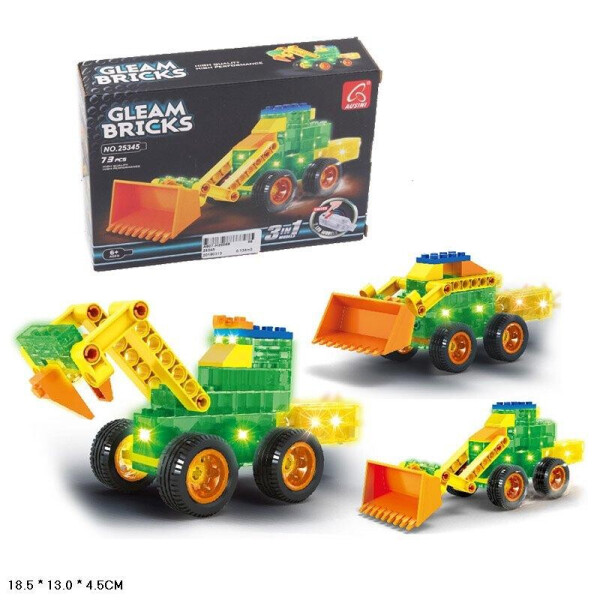 

Конструктор Gleam Bricks, светящ, 73дет, в кор 18*13,5*4,5 см /48-2/