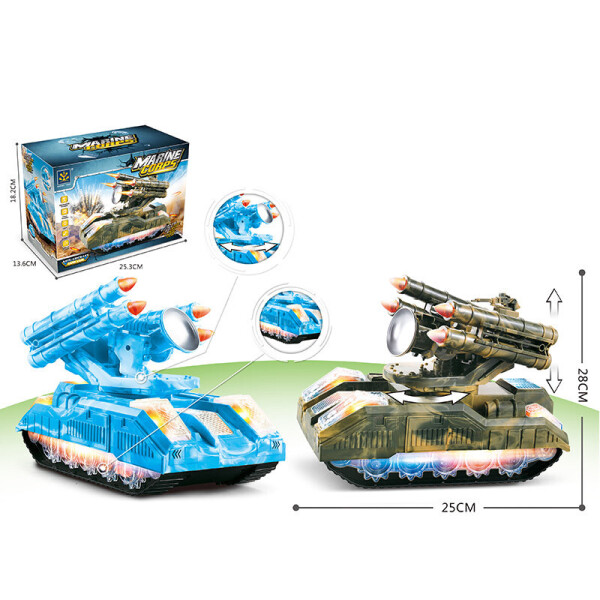 

Танк батар. свет, 2 вида, игрушка-25*28см, в кор. 25,5*13,5*18см/48-2/