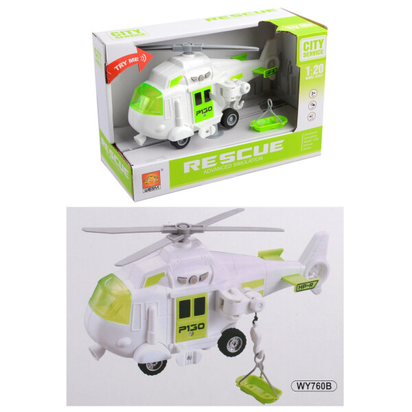 

Вертолет Спаситель инерц., муз и свет., в кор. 24*10,5*15,5см./48-2/