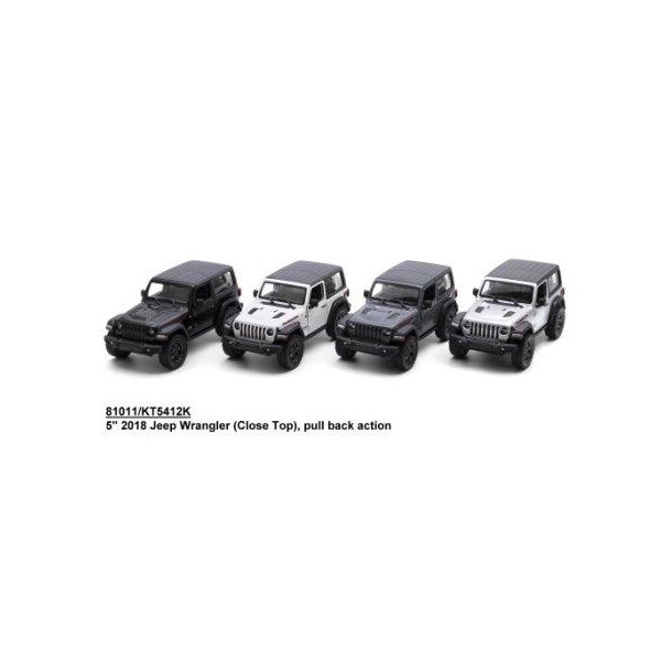 

Модель джип 5' KT5412WK Jeep Wrangler метал.инерц.откр.дв.4цв.кор. /96/
