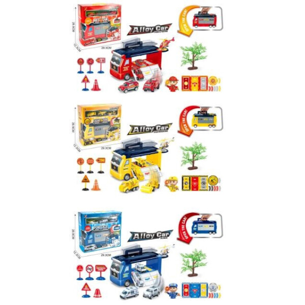 

Паркинг 3вида, Police,Fire Rescue , Engineering, в кор. 30*27*13см /24-2/