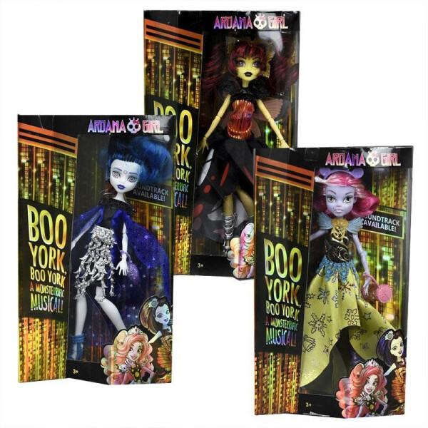 

Кукла Ardana MONSTER GIRL 30 см 2035 Boo York 3в.кор.17,6*6*31,3 ш.к./72/