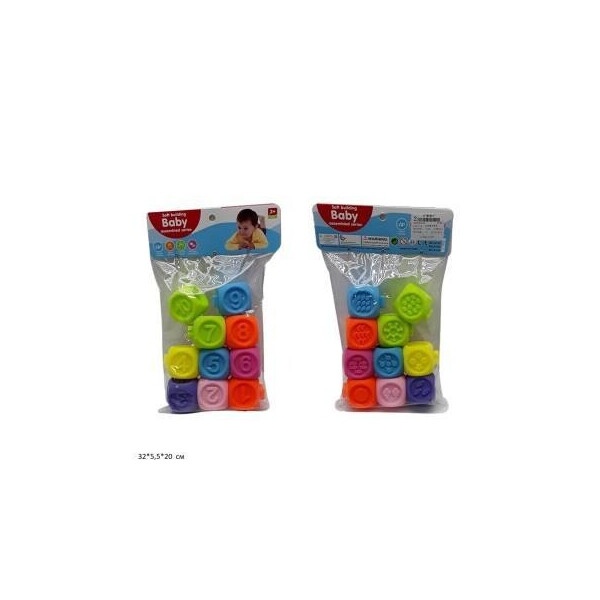 

Кубики-конструктор A101-8 текстурные фигуры/цифры 10шт.в кул.32*5,5*20 /60/