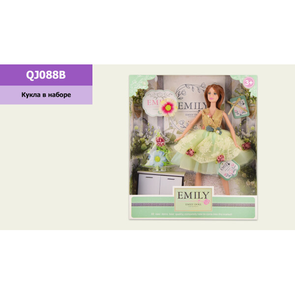 

Кукла "Emily" с аксессуарами, р-р куклы-29 см, в кор. 28.5*6.5*32.5см /48-2/