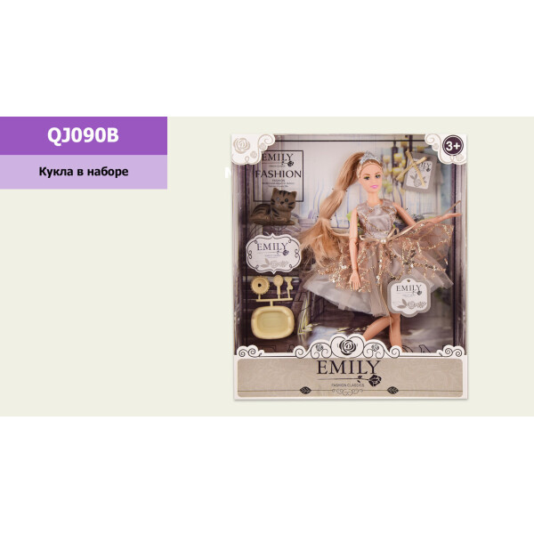 

Кукла Emily с аксессуарами, р-р куклы-29 см, в кор. 28.5*6.5*32.5см /48-2/