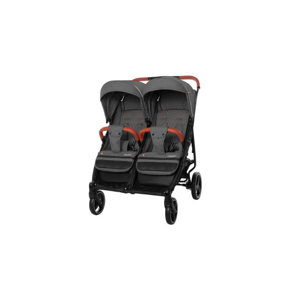 

Коляска прогулочная CARRELLO Connect CRL-5502 Ink Gray для двойни, в льне /1/