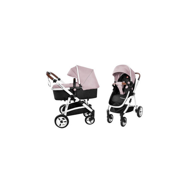 

Коляска прогулочная CARRELLO Fortuna CRL-9001/1 Coral Pink 2в1 c матрасом /1/