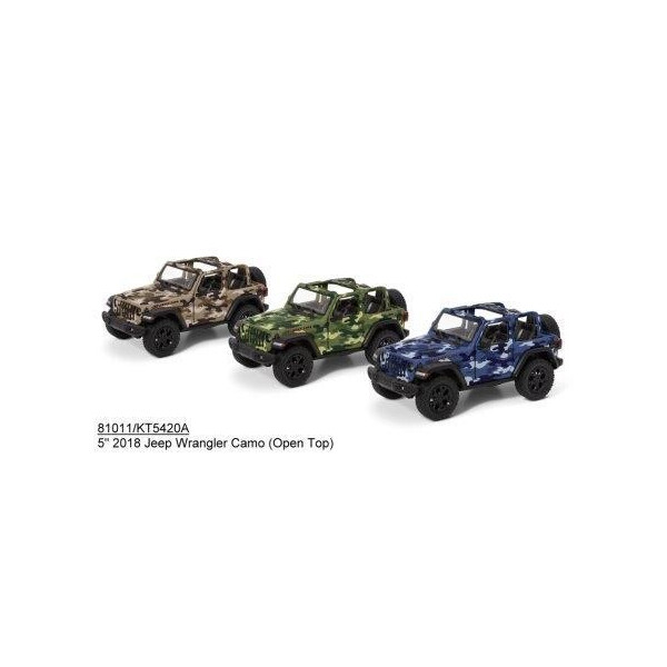 

Модель джип 5'' KT5420WA Jeep Wrangler Military метал.инерц.откр.дв.3цв.кор./96/