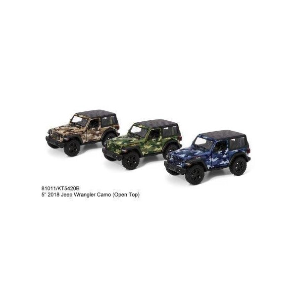 

Модель джип 5'' KT5420WB Jeep Wrangler Military метал.инерц.откр.дв.3цв.кор./96/