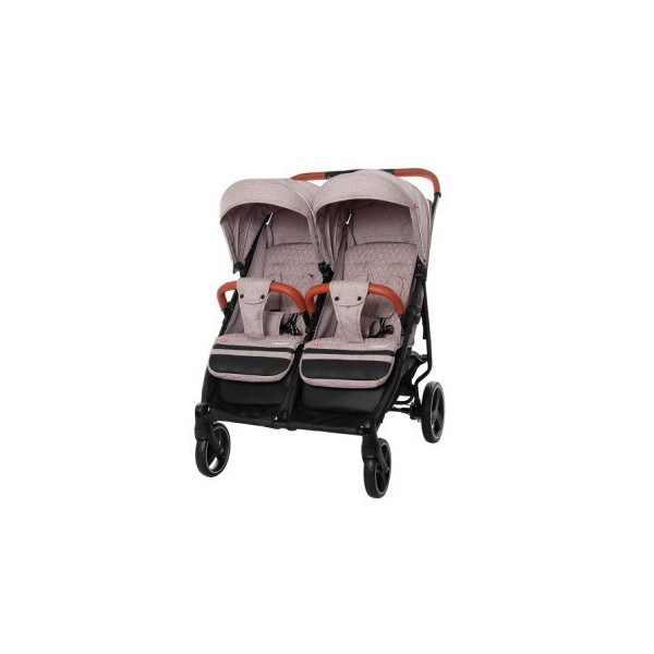 

Коляска прогулочная CARRELLO Connect CRL-5502 Cotton Beige для двойни, в льне /1/
