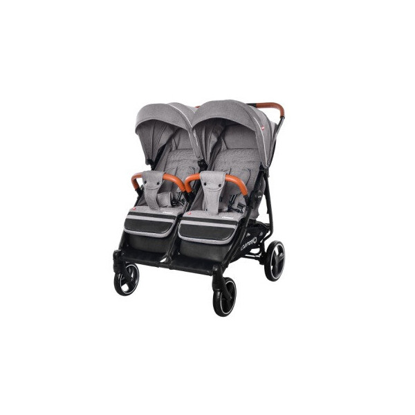 

Коляска прогулочная CARRELLO Connect CRL-5502 Rock Gray для двойни, в льне /1/ MOQ
