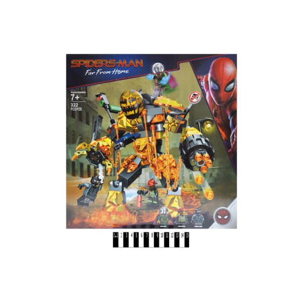 

Конструктор Marvel Heroes Бій з Розплавленою людиною 322дет. 35*34,5*6,8см /36/